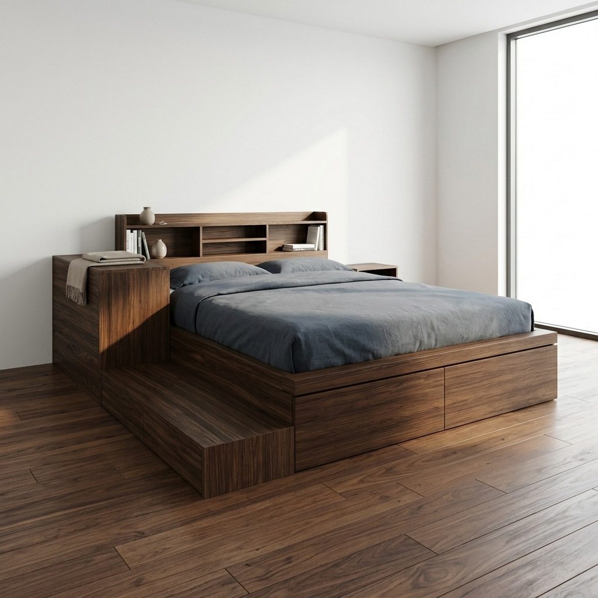 Giường gỗ công nghiệp MDF Hải Phòng